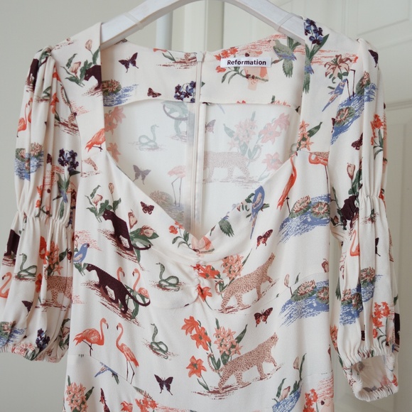 Reformation Cirrus Dress Rainforest - Picture 6 of 10